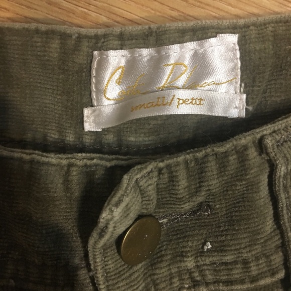 Tan corduroy capris pants - Picture 2 of 4